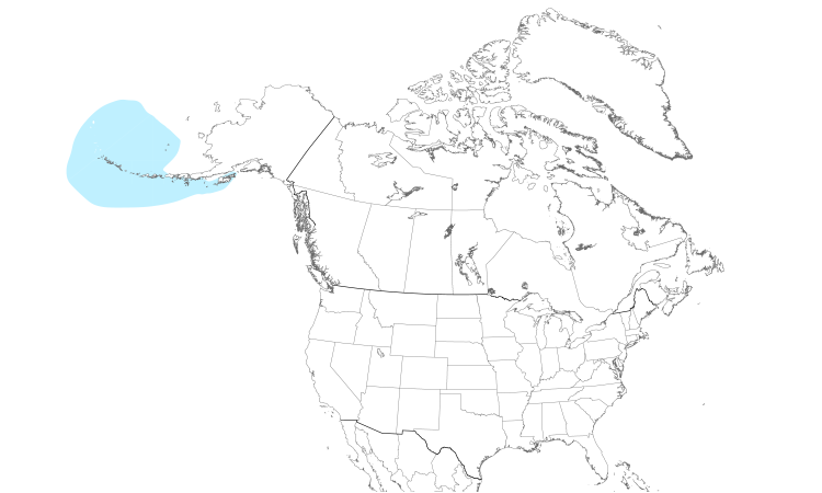 Range Map (North): Crested Auklet