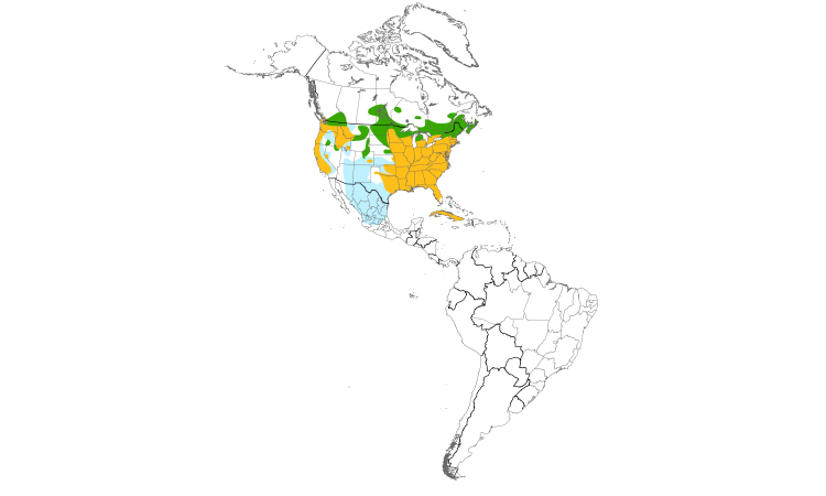 Range Map (Americas): Wood Duck