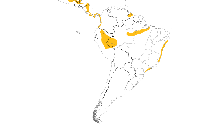 Range Map (South): Uniform Crake