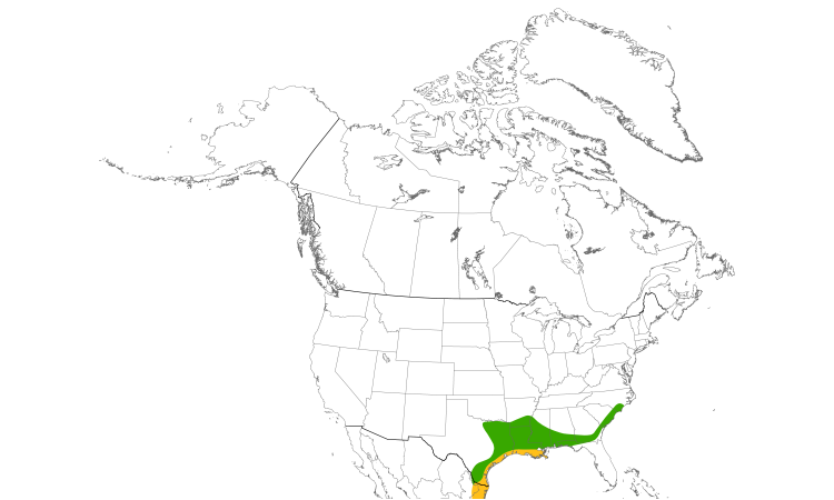 Range Map (North): Anhinga