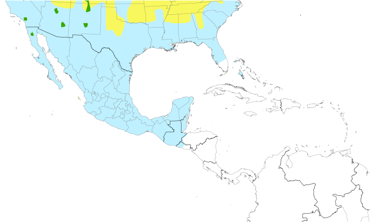 Range Map (Central): American Pipit