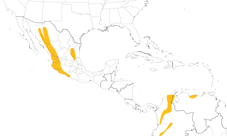 Range Map (Central): Military Macaw