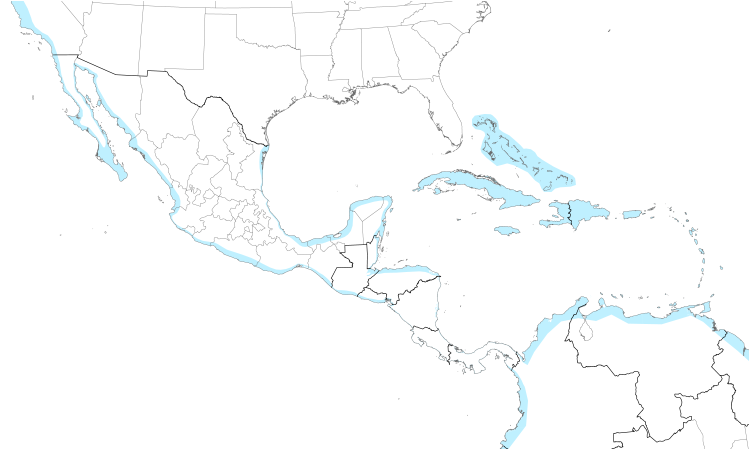 Range Map (Central): Ruddy Turnstone