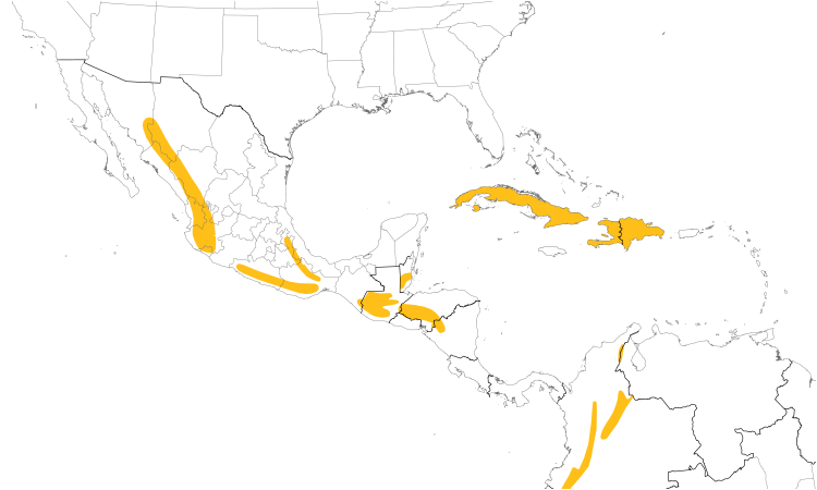 Range Map (Central): Stygian Owl