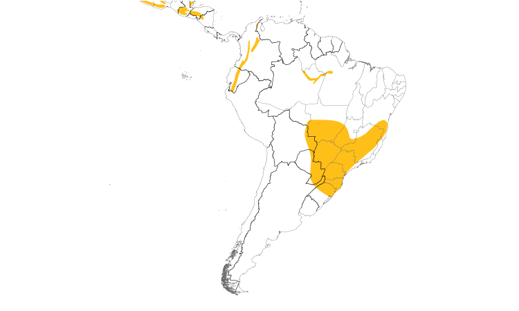 Range Map (South): Stygian Owl