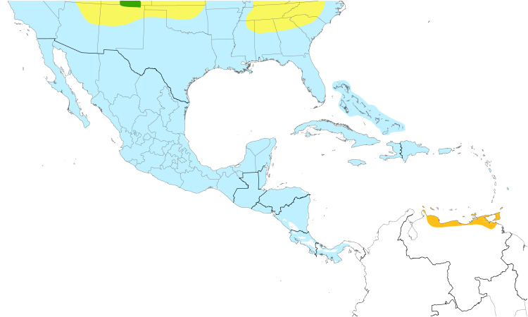 Range Map (Central): Lesser Scaup