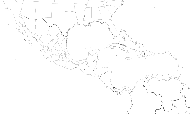 Range Map (Central): Pirre Warbler