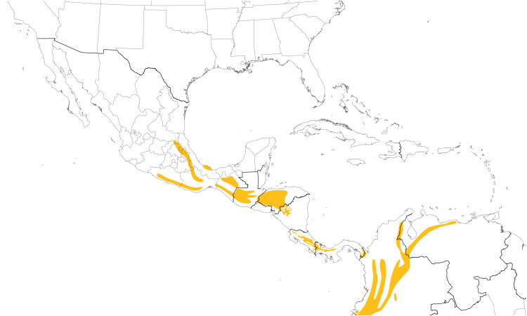 Range Map (Central): Chestnut-capped Brushfinch