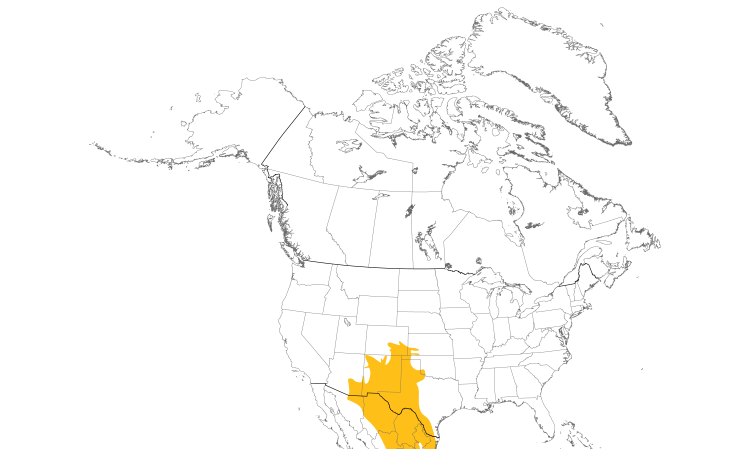 Range Map (North): Scaled Quail