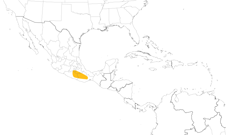 Range Map (Central): Boucard's Wren