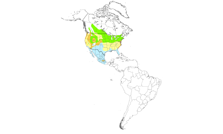 Range Map (Americas): Marsh Wren