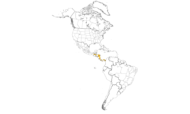 Range Map (Americas): Shining Honeycreeper
