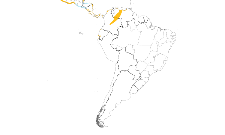 Range Map (South): White Ibis