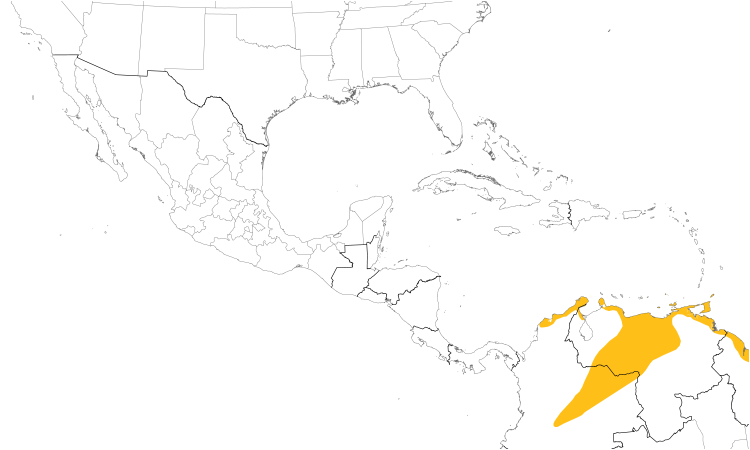 Range Map (Central): Scarlet Ibis