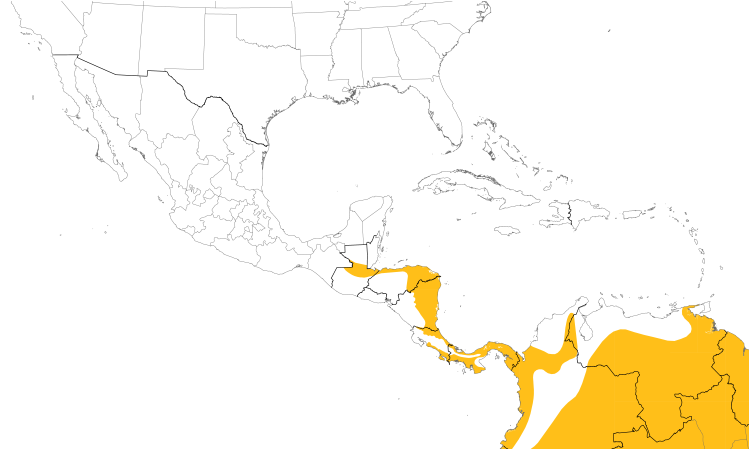 Range Map (Central): Sunbittern