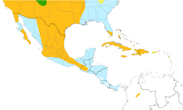 Range Map (Central): American Coot