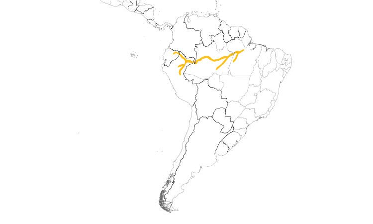 Range Map (South): Lesser Hornero