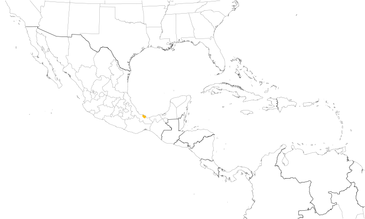 Range Map (Central): Tuxtla Quail-Dove