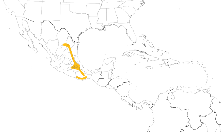 Range Map (Central): Hooded Yellowthroat
