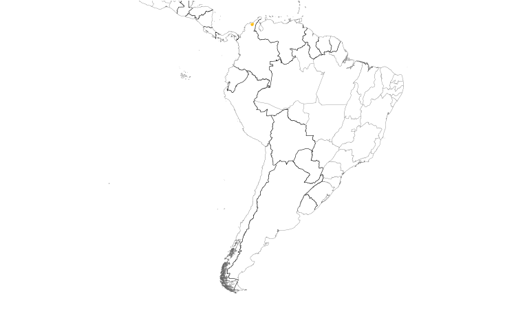 Range Map (South): Santa Marta Antpitta