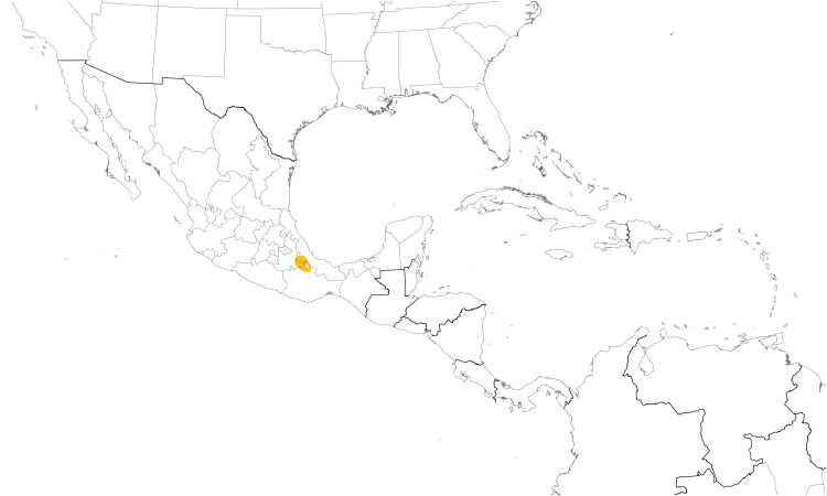 Range Map (Central): Sumichrast's Wren