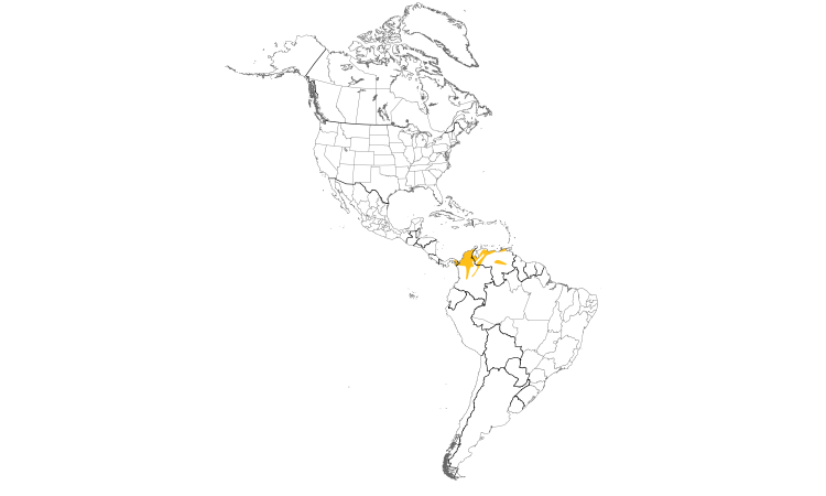 Range Map (Americas): Orange-crowned Oriole