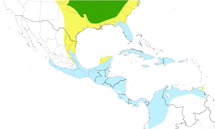 Range Map (Central): Baltimore Oriole