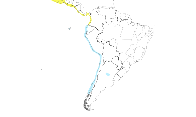 Range Map (South): Franklin's Gull