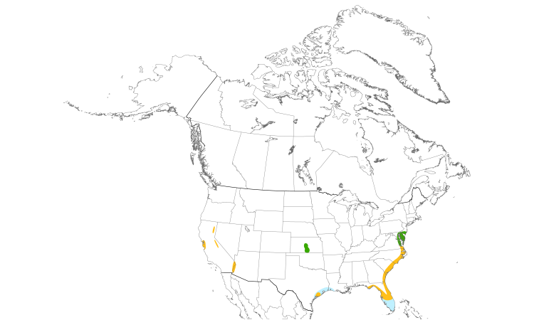 Range Map (North): Black Rail