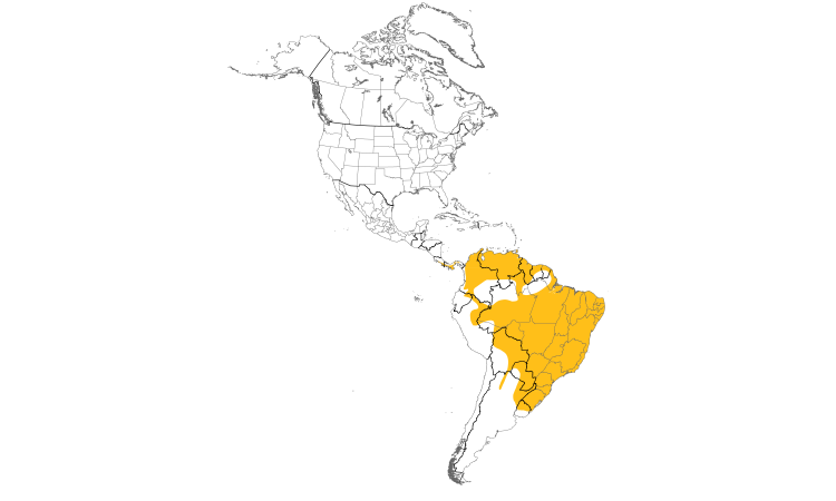 Range Map (Americas): Yellow-headed Caracara