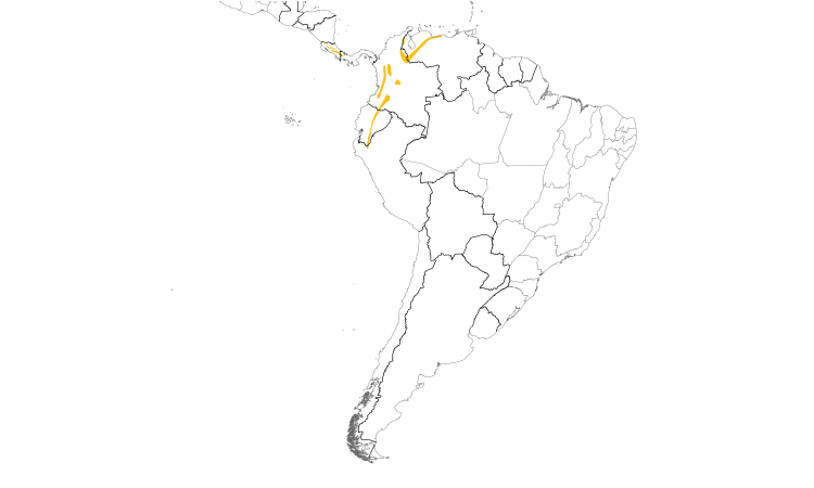 Range Map (South): Highland Tinamou