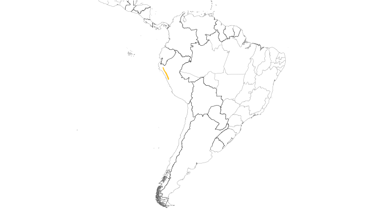 Range Map (South): Piura Chat-Tyrant
