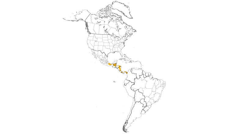 Range Map (Americas): Short-billed Pigeon
