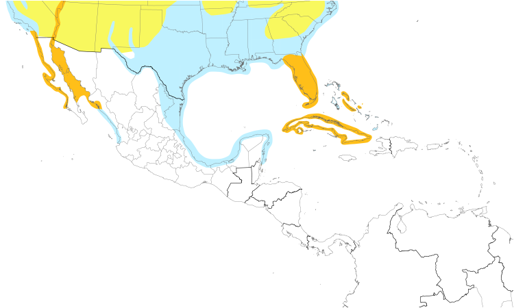 Range Map (Central): Double-crested Cormorant