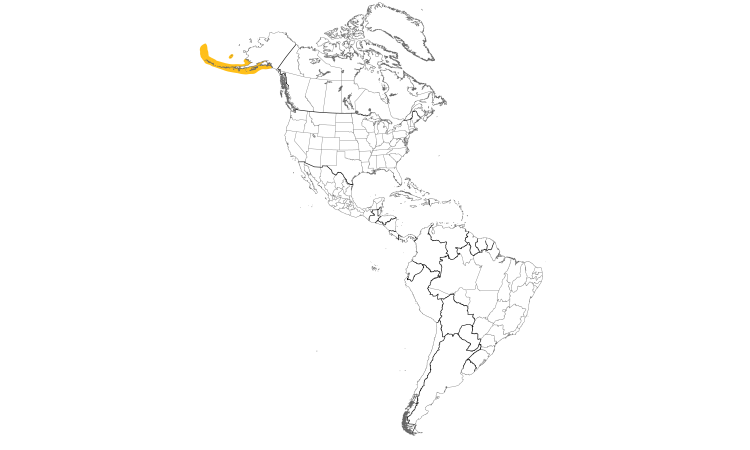 Range Map (Americas): Red-faced Cormorant
