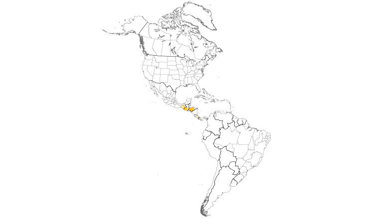 Range Map (Americas): Resplendent Quetzal