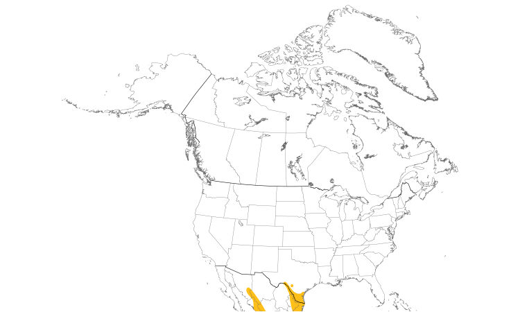 Range Map (North): Great Kiskadee