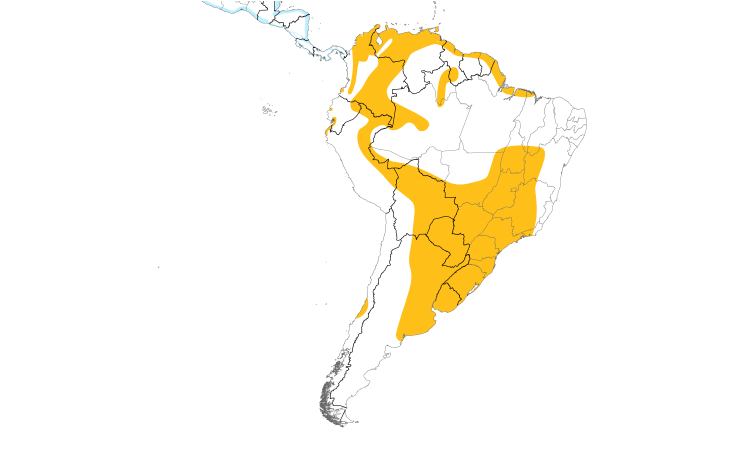 Range Map (South): Roseate Spoonbill