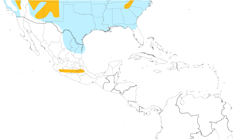 Range Map (Central): Golden-crowned Kinglet