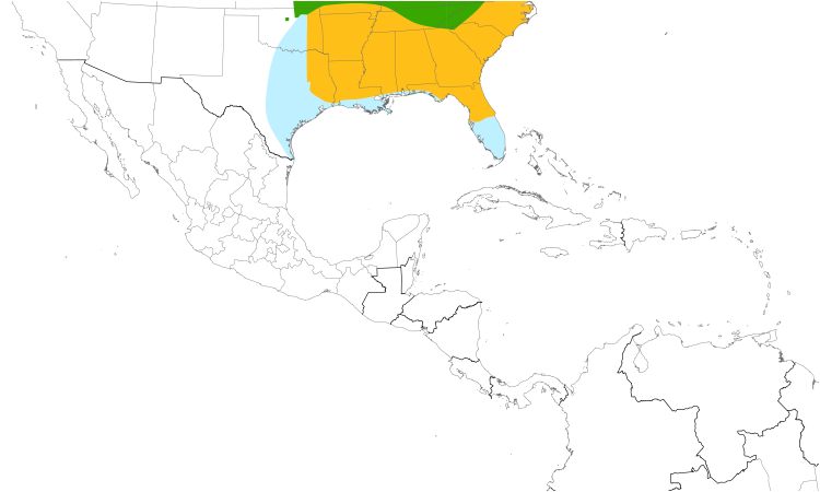 Range Map (Central): American Woodcock