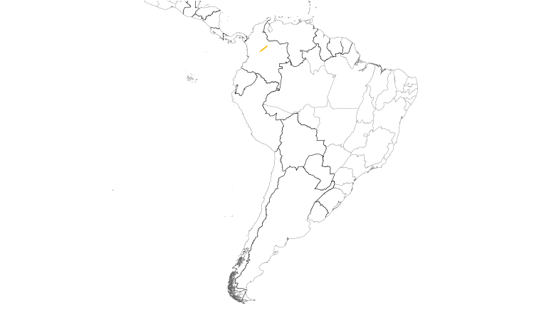 Range Map (South): Pale-bellied Tapaculo
