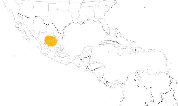 Range Map (Central): Worthen's Sparrow