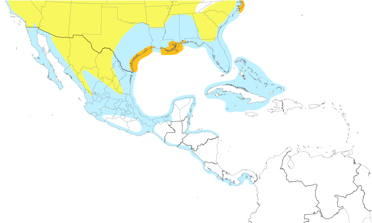 Range Map (Central): Forster's Tern