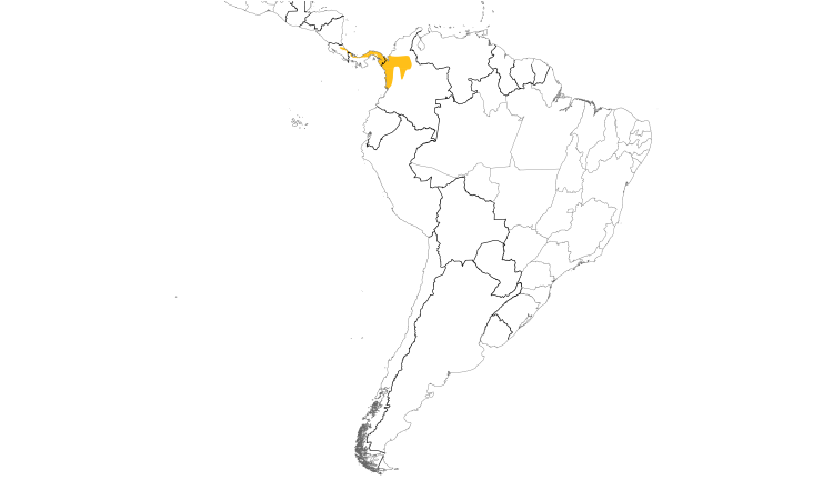 Range Map (South): Plain-colored Tanager