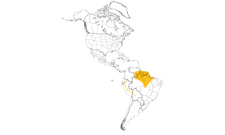 Range Map (Americas): Spotted Tanager