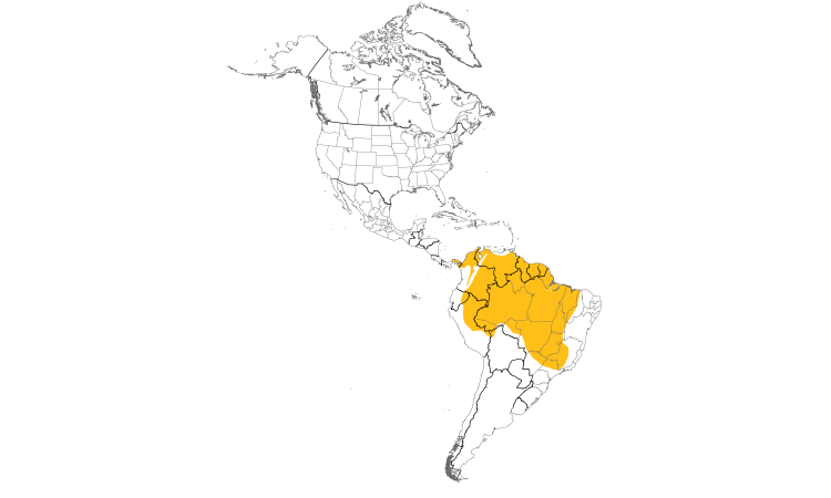 Range Map (Americas): Buff-breasted Wren