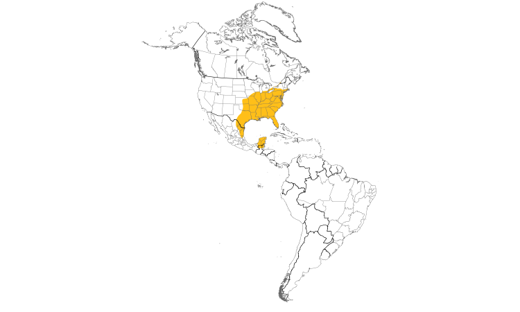 Range Map (Americas): Carolina Wren