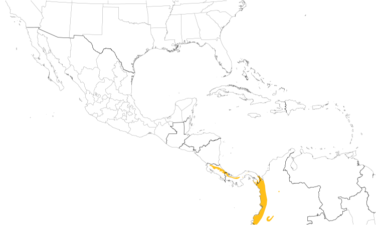 Range Map (Central): Pale-vented Thrush