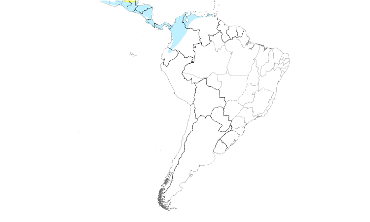 Range Map (South): Tennessee Warbler