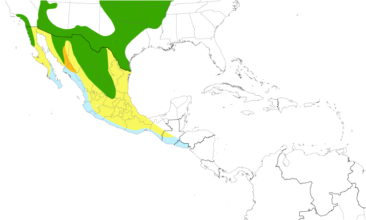 Range Map (Central): Bell's Vireo